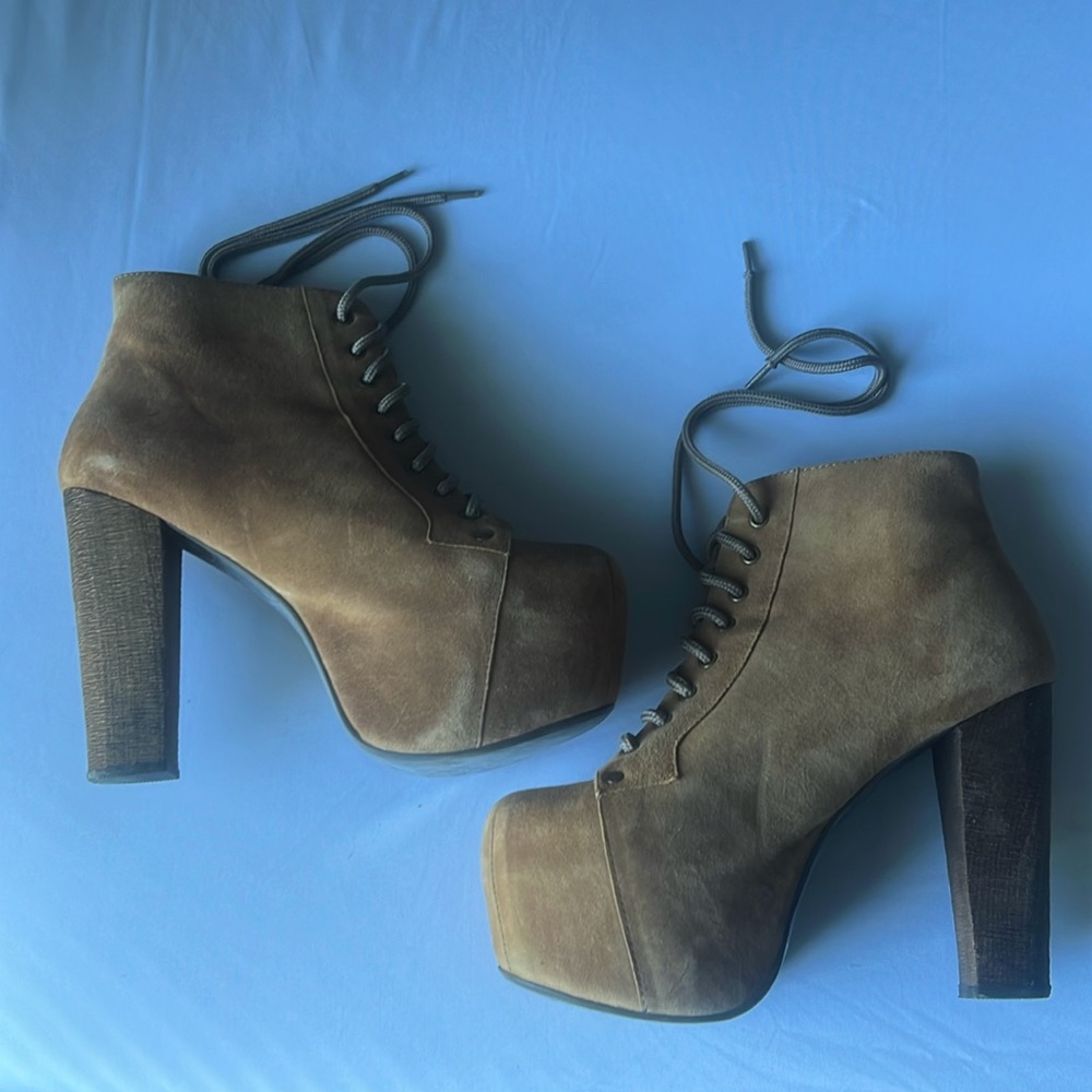 Jeffrey Campbell suede Lita Boot